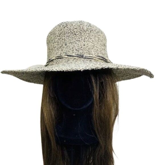 Universal Thread Women’s Tan Wide Brim Adjustable Cooling Sun Hat Fedora - Picture 2 of 8